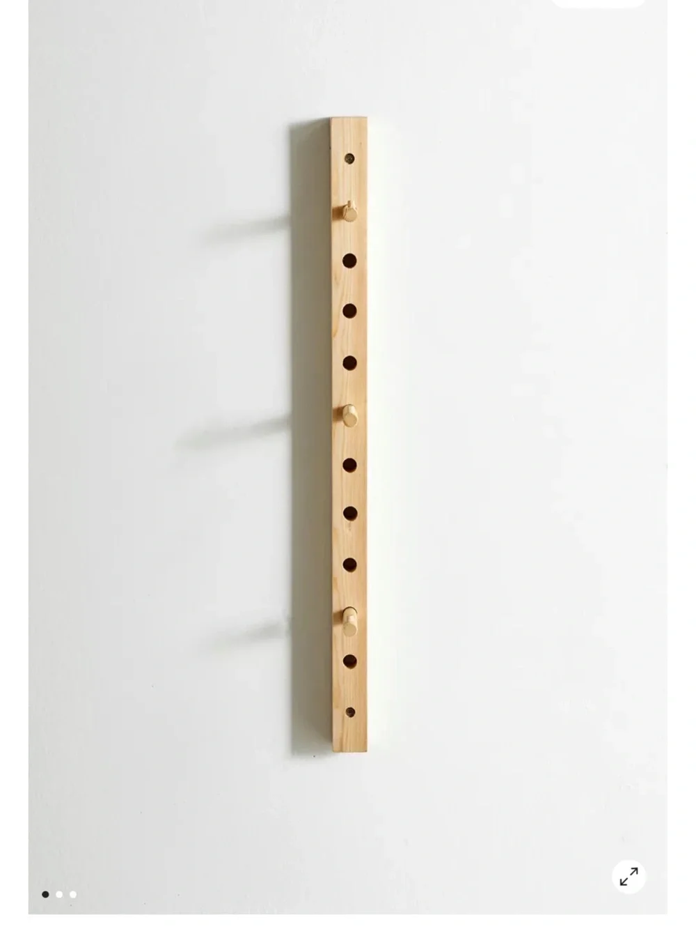🎉 3 for $25 🎉 Urban Outfitters Natural Light Wood Peg Wall Rack